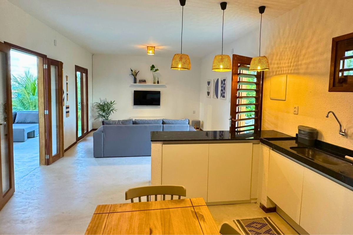 Sala e cozinha: depois da preparação