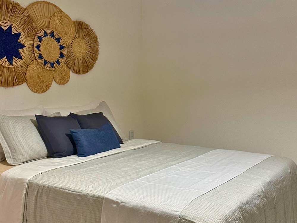 Quarto preparado e mobiliado pela Mandinga para a temporada